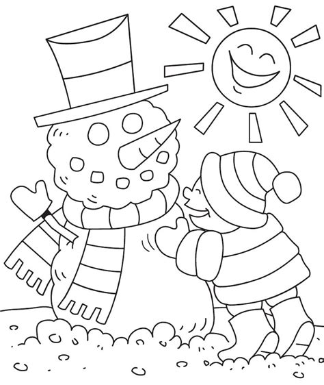 Winter Coloring Pages Print Winter Pictures To Color At
