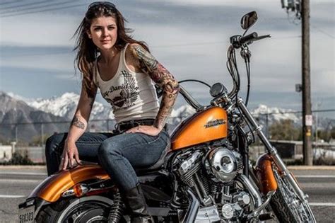 Harleywomen Harley Women Motorcycle Girl Stylish Bike