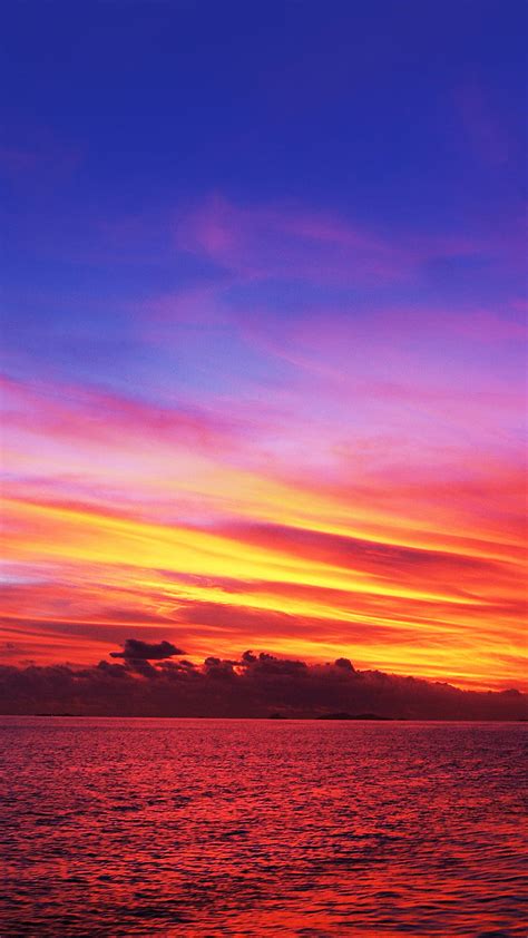 1920x1080px 1080p Free Download Sunset Galaxy S5 Ocean Por Hd