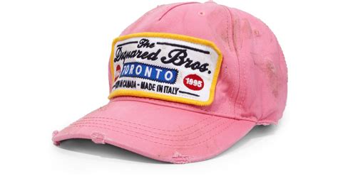 American uniform prime beef hats for sale snapback hats air force baseball hats military horses red. DSquared² Baseball Cap in Pink for Men - Lyst