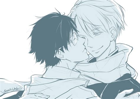 victuuri kiss by ezariaumiko on deviantart