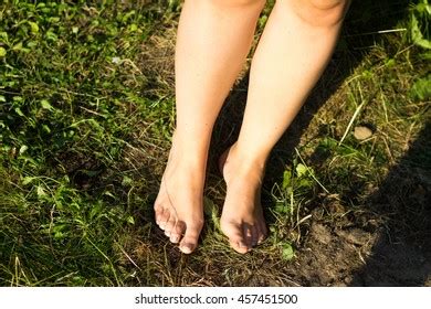 Naked Legs Girl On Grass Stock Photo 457451500 Shutterstock