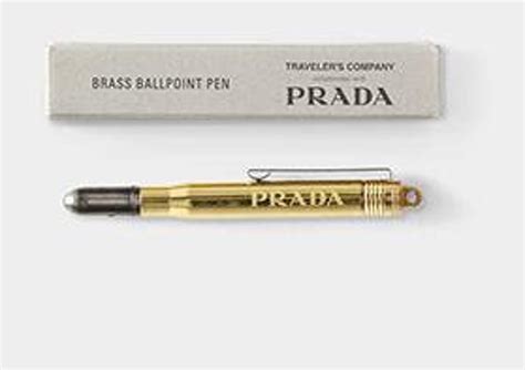 Prada X Travelers Company Limited Brass Ballpoint Pen Etsy