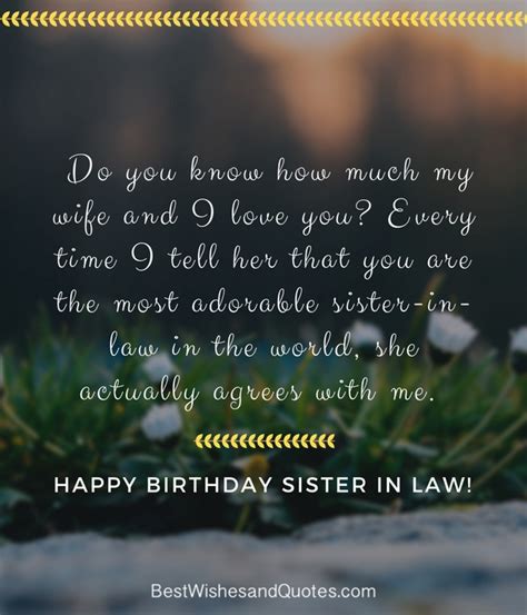If you have a sister in law; To my incredible sister in law, I hope you have a ...