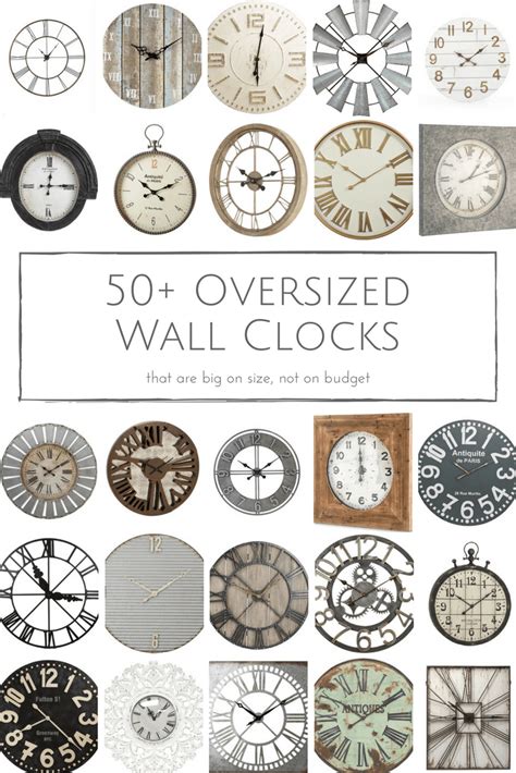 50 Rustic Oversized Wall Clocks That Are Big On Size But Small On