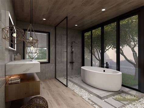 Organic Modern Bathroom Interior Design