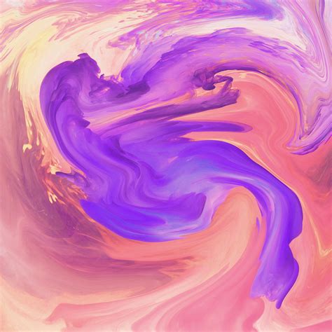Vl08 Hurricane Swirl Abstract Art Paint Purple Pattern