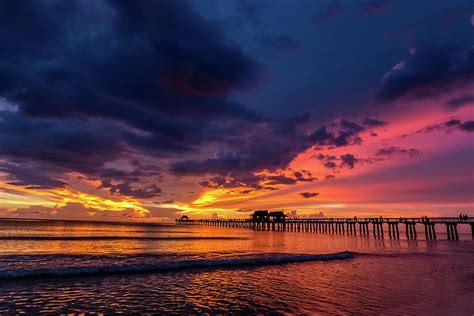 Naples Pier Sunset Photograph By Jim Kerr Fine Art America