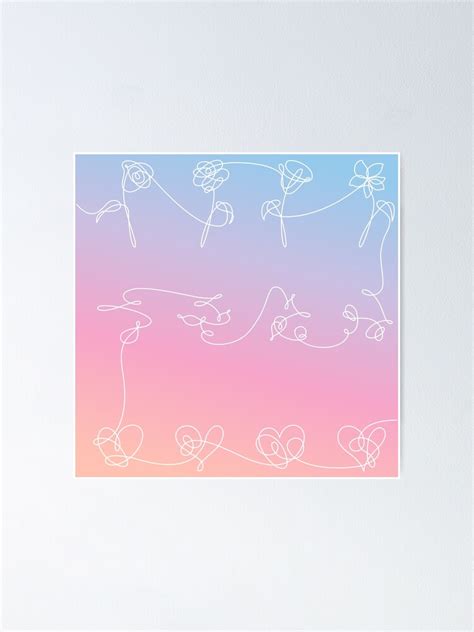 Bts Love Yourself Hertearanswer Gradient Background Ver Poster By