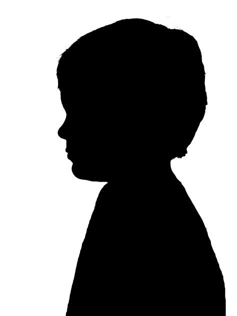 Boy Face Silhouette