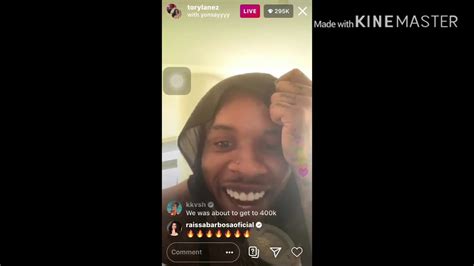 Crazy Tory Lanes Instagram Live With Kkvsh Youtube
