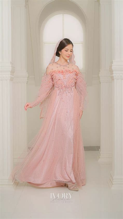 Lullaby Rosegold Aether Dress With Empire Silhouette Ivory Studio RTW