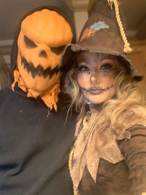 Scary Scarecrow Couple Costume Couples Costumes Scarecrow Costume