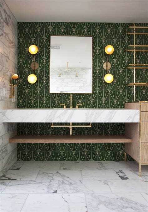 Amazon com portree 48 matte white mid century free standing. 14 Midcentury Modern Bathroom Tile Ideas | Hunker