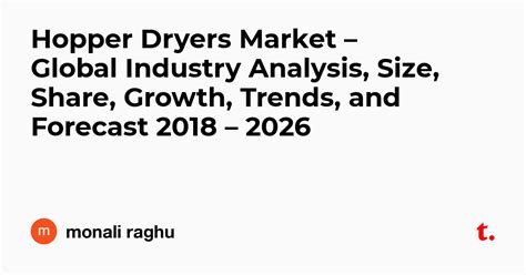 Hopper Dryers Market Global Industry Analysis Size Share Growth Trends And Forecast 2018