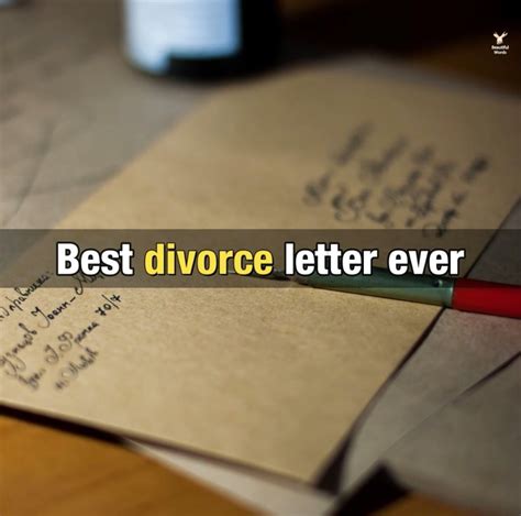 Best Divorce Letter Ever Have You Laugh Today By Beautiful Words
