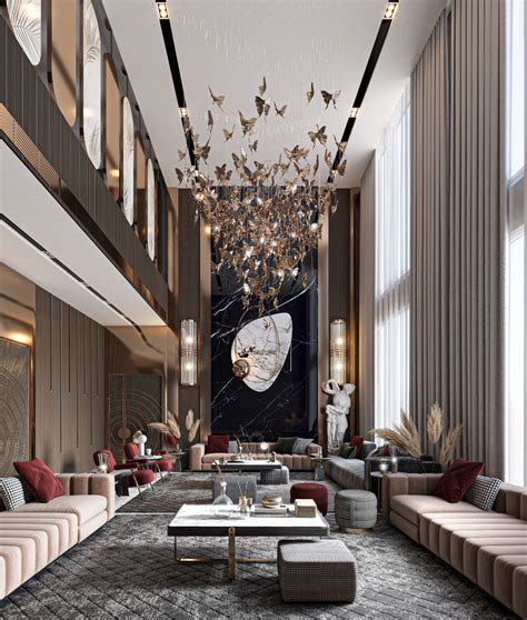 Luxury Double Height On Behance Luxury Apartments Interior Luxury