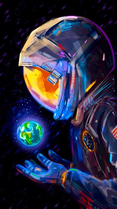 Pin By Oscar Orlando On Favs Galaxy Art Astronaut Wallpaper