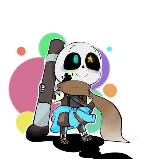 He was a conceptional sans who escaped the deteriorating incomplete world through the destruction of his own soul. Ink!Sans by nyoUtau on DeviantArt