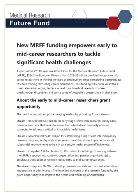 New Mrff Funding Empowers Early To Mid Career Researchers To Tackle