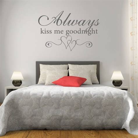 Kiss Me Goodnight Bedroom Wall Sticker By Mirrorin Schlafzimmer Deko Schlafzimmer Diy