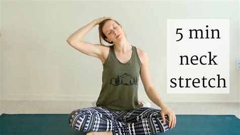 5 Minute Neck Stretches Neck Pain And Tension Youtube