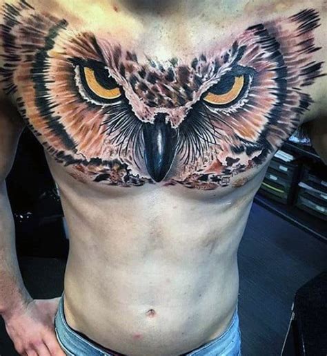 Realistic Owl Tattoo Designs For Men Nocturnal Bird Ideas