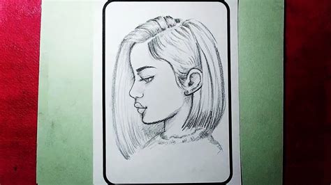 Guay Pencil Drawings Easy Girl Side View Drawing
