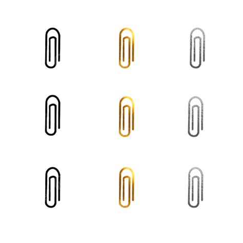 Paper Clip Paperclip Digital Sticker Icon Png Transparent Clipart