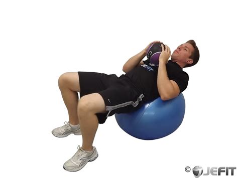 Medicine Ball Sit Up On Exercise Ball Exercise Database Jefit