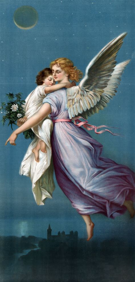 Angel And Child Vintage Poster Free Stock Photo Public Domain Pictures