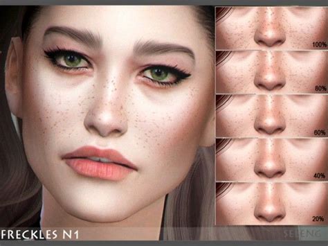 The Sims Resource Freckles N1 By Seleng • Sims 4 Downloads The Sims