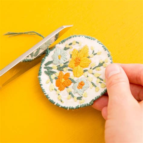 How To Turn Hand Stitched Embroidery Into A Patch Diy Patches
