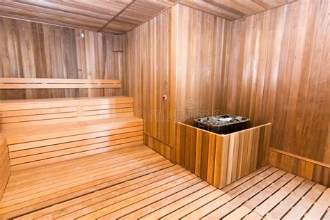 Interior Of Wooden Sauna Stock Image Image Of Leisure 84583379