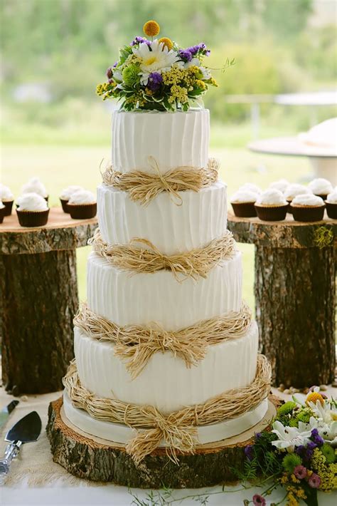From an elegant outdoor wedding in ithaca, ny. White Wedding Cakes | Wedding Ideas By Colour | CHWV