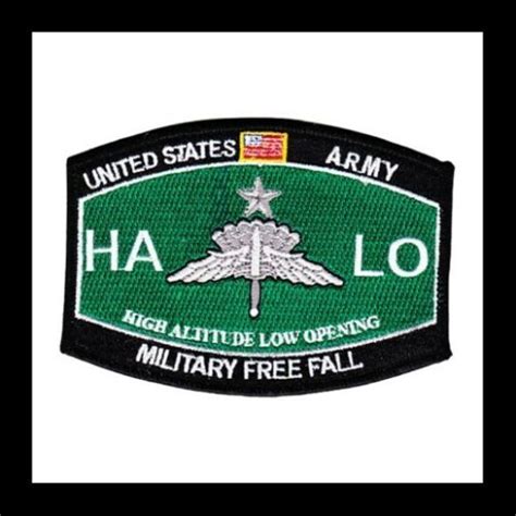 Usarmy Halo Senior Sr Hat Patch High Altitude Low Opening Free Fall