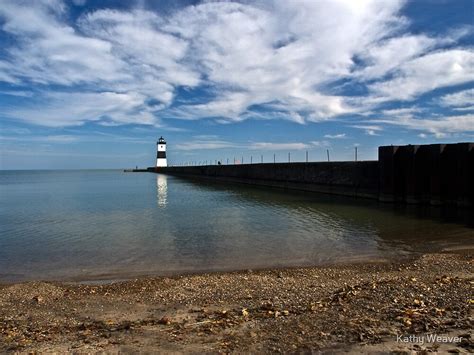 North Pier Lighthouse Erie Pa By Kathy Weaver Redbubble