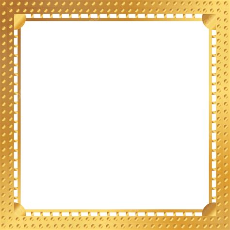 Gambar Bingkai Emas Emas Rancangan Png Png Dan Vektor Dengan
