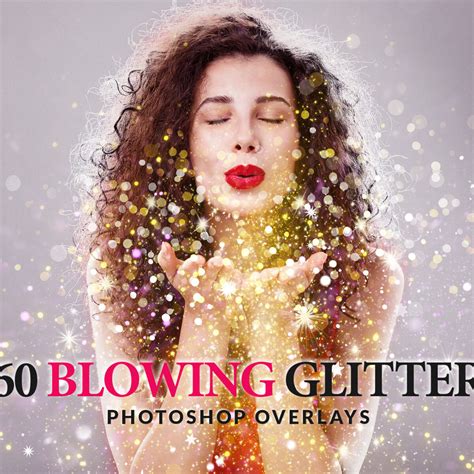 Free Blowing Glitter Photoshop Overlay Background Gogivo