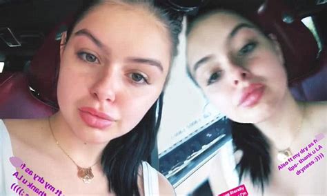 ariel winter pouts for the camera in instagram selfie daily mail online