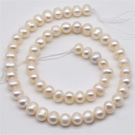 Buy Freshwater Button Pearl String Black Online