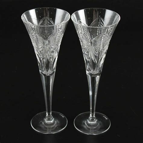 Waterford Crystal Millennium Series Champagne Flutes Set Of Twelve Ebth