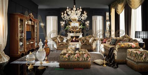 Classic Luxury Living Room Furniture Italian Artisanal Handmade Furniture High End Italian