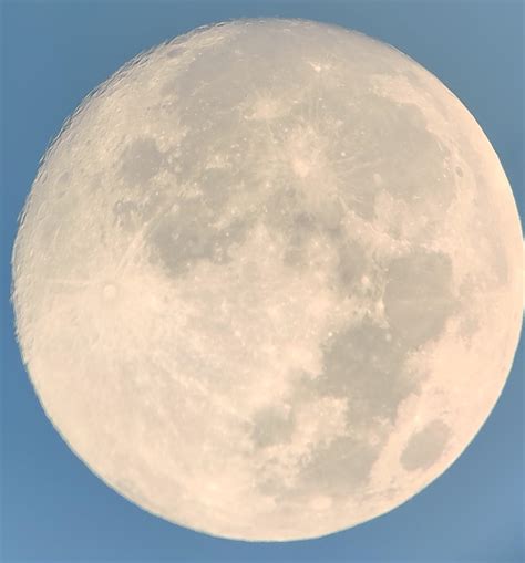 The Moon Daylight Shot Rastrophotography