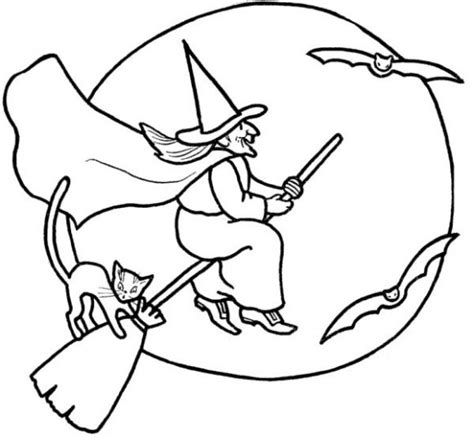 Get This Easy Witch Coloring Pages For Preschoolers Xon4i