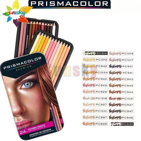 Prismacolor 24 Skin Tone Colored Pencils For Adults Color Pencils For