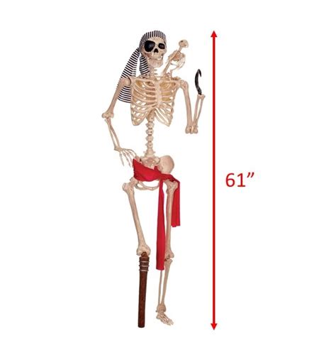 Skeleton Life Size Peg Leg Pirate Magic Special Events Event