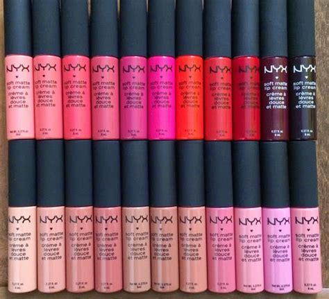 Slide on lip stain color: All 34 NYX Soft Matte Lip Creams Swatches!