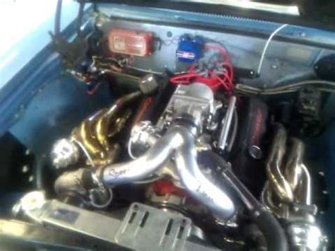 Chevy small block turbo kit t4 single camaro pontiac nova 350 with crossover. Dan's 65 Chevelle TWIN TURBO small block - YouTube