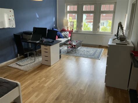 Obergeschoss eines sanierten altbaugebäudes im stadtteil volkmarsdorf. Schöne helle 1-Raum-Wohnung 5 Min von der HTWK - 1-Zimmer ...